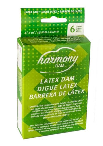 Серветка для орального сексу Harmony з латексу, 6 шт