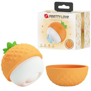 Кліторальний пульсатор PRETTY LOVE Pineapple Secret помаранчевий, 5,7 х 5,1 см