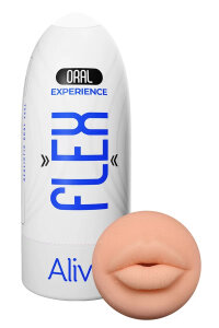 Мастурбатор чоловічий у вигляді рота Alive Oral Flex у колбі, M