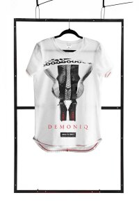 Чоловічі футболки з принтом Demoniq TSHRB002 біла L