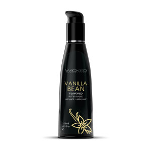 Їстівний лубрикант зі смаком ванілі Wicked Vanilla Bean на водній основі, 120 мл