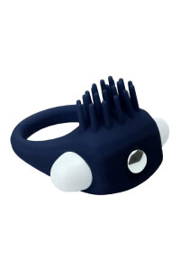 Ерекційне кільце Dream Toys Rings of Love з вусиками, синього кольору