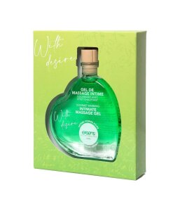 Масажний гель EXSENS With Desire Apple Pear 50 мл, розігрівальний, без цукру, їстівний