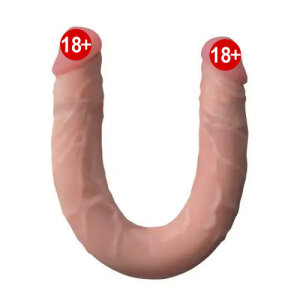 Двосторонній фалоімітатор EGZO MAD Ciberskin 42 см*3.5 см