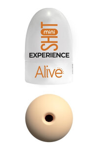 Кишеньковий мастурбатор Alive Mini Shot Experience бежевий