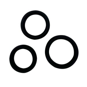 Набір ерекційних кілець Alive Sensual Pleasure Rings, 3 розміри, чорні, дуже еластичні