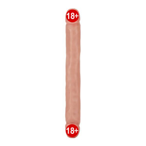 Фалоімітатор двосторонній ToyJoy RealFeel Jr.Double Dong, бежевий