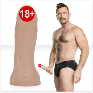Фалоімітатор з мошонкою реалістичний Fleshjack Guys Manuel Ferrara Dildo, бежевий, 19.7 см х 5.3 см