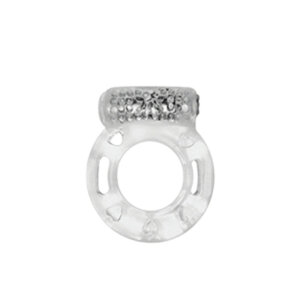Кільце ерекційне Medica-Group Vibration Ring з вібрацією, прозорий