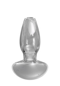 Анальна пробка з тунелем Pipedream Anal Fantasy скляна, прозора, 9.6 х 2 см