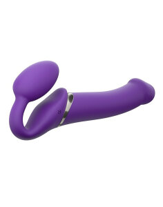 Безремневий страпон з вібрацією, Strap On Me-Strapless Vibrating, фіолетовий, 19 х 3.7 см