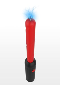 Електростимулятор Стік Taboom Prick Stick Electro Shock Wand червоно-чорний, 34 см