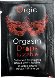 Краплі, що збуджують на клітор Orgie Orgasm Drops Kissable 2 ml (запах кориця-яблуко) для орльного кохання
