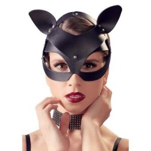 Маска кішки Bad Kitty, із заклепками, чорна