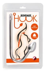 Анальний гачок металевий You2Toys Bondage Hook з кільцем для бондажу, сріблястий