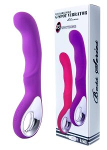 Вібратор для точки G-spot Vibrator G-spot 10 функцій USB Purple