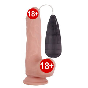Вібратор реалістичний на присосці Chisa T-skin ReaL Basics Realistic Dildo з пультом керування
