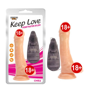 Вібратор на присосці Chisa Keep Love Deep Penetrator із закритою головкою та мошонкою