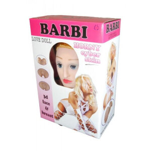 Надувна лялька "BARBI-3D" із вставкою з кібершкіри та вібростимуляцією