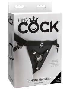 Трусики для страпона Pipedream King Cock кільцеве кріплення, колір чорний