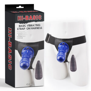 Страпон-фаллопротез Chisa Hi-Basic Vibrating Flesh Strap on Harn з вібрацією