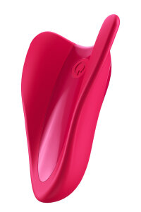 Вібратор ергономічної форми на палець Satisfyer High Fly червоний