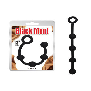 Анальні буси Chisa Black Mont ”P” Storm Beads чорні, S