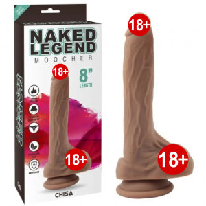 Фалоімітатор на присосці Chisa Naked Legend Moocher 8 з яскраво вираженою головкою