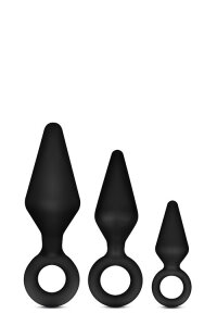 Набір анальних пробок LUXE WEARABLE NIGHT Rimmer Kit BLACK