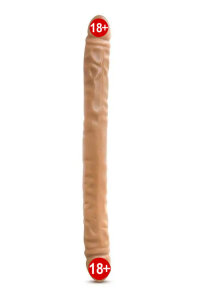 Подвійний фалоімітатор DR SKIN 18inch MOCHA