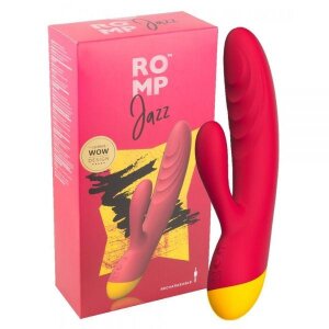 Вібратор Кролик Romp Jazz зі стимуляцією точки G, червоний