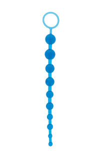Анальний ланцюжок Oriental Jelly Butt Beads 10.5, BLUE