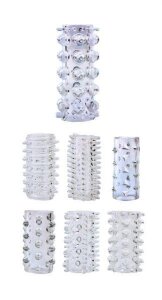 Набір насадок Chisa GK Power Penis Sleeve Kits, прозорий