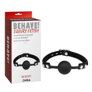 Кляп-кулька Chisa Behave! Fetish, чорний