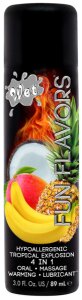 Розігрівач лубрикант Wet Fun Flavors Tropical Fruit Explosion (мультифрукт) 89 мл