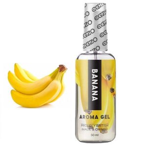 Їстівний гель-лубрикант EGZO Aroma Gel Banana зі смаком банана, 50 мл