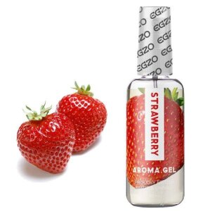 Їстівний гель-лубрикант EGZO Aroma Gel Strawberry зі смаком полуниці, 50 мл