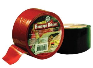 Бондажна плівка-клеїться Bondage Ribbon: 5cm / 18mtr, RED