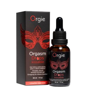 Краплі для клітора Orgie Orgasm Drops Kissable 30 мл збуджуючі смачні їстівні смак (кориця-яблуко)