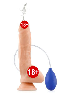 Фалоімітатор, що кінчає, Real Body — Cum Kane: довжина 21,5 см, діам. 3,8 см, ТРЕ, присоска