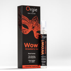 Спрей для оральних ласк Orgie WOW! STRAWBERRY ICE 10 мл полуниця