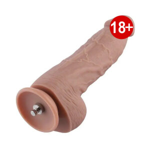 Гнучкий фалоімітатор для секс-машин Hismith 9.25″ Silicone Dildo, система KlicLok
