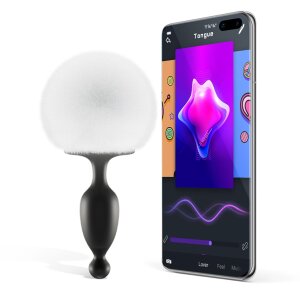 Анальна смарт-пробка Magic Motion Bunny зі знімним пухнастим хвостиком, керування зі смартфона