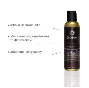 Масажне масло DONA Kissable Massage Oil Chocolate Mousse (110 мл) можна для оральних пестощів