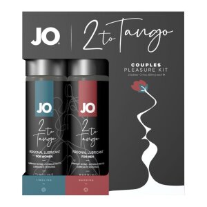 Набір змазки для пари System JO 2-TO-TANGO: зігріваюча для нього і стимулююча для неї