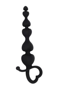 Анальні буси MAI Attraction Toys No79 Black, довжина 18см, діаметр 3,1s SO4637