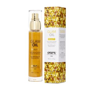 Олія для тіла з блиском EXSENS Glam Oil 50мл, з мигдальною олією, без парабенів і феноксіетанолу