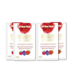 Пробник масажної олії з феромонами MAI PHEROMON MASSAGE OIL RED FRUITS (10 мл)