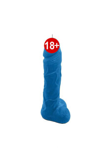 Свічка у вигляді члена Чистий Кайф Blue size L, для збудливої атмосфери, що збуджує