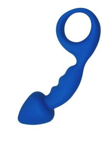 Анальна пробка Adrien Lastic Budy Blue зі стимулюючою ніжкою, макс. діаметр 2,5см AD20095